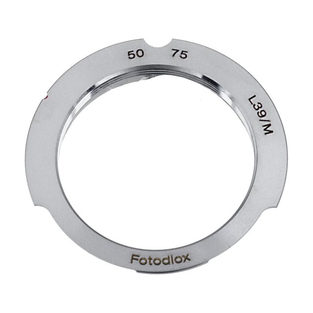 Fotodiox Lens Mount Adapter - M39/L39 Screw Mount SLR Lenst o Leica M Mount Rangefinder Camera Body with 50mm/75mm Frame Line