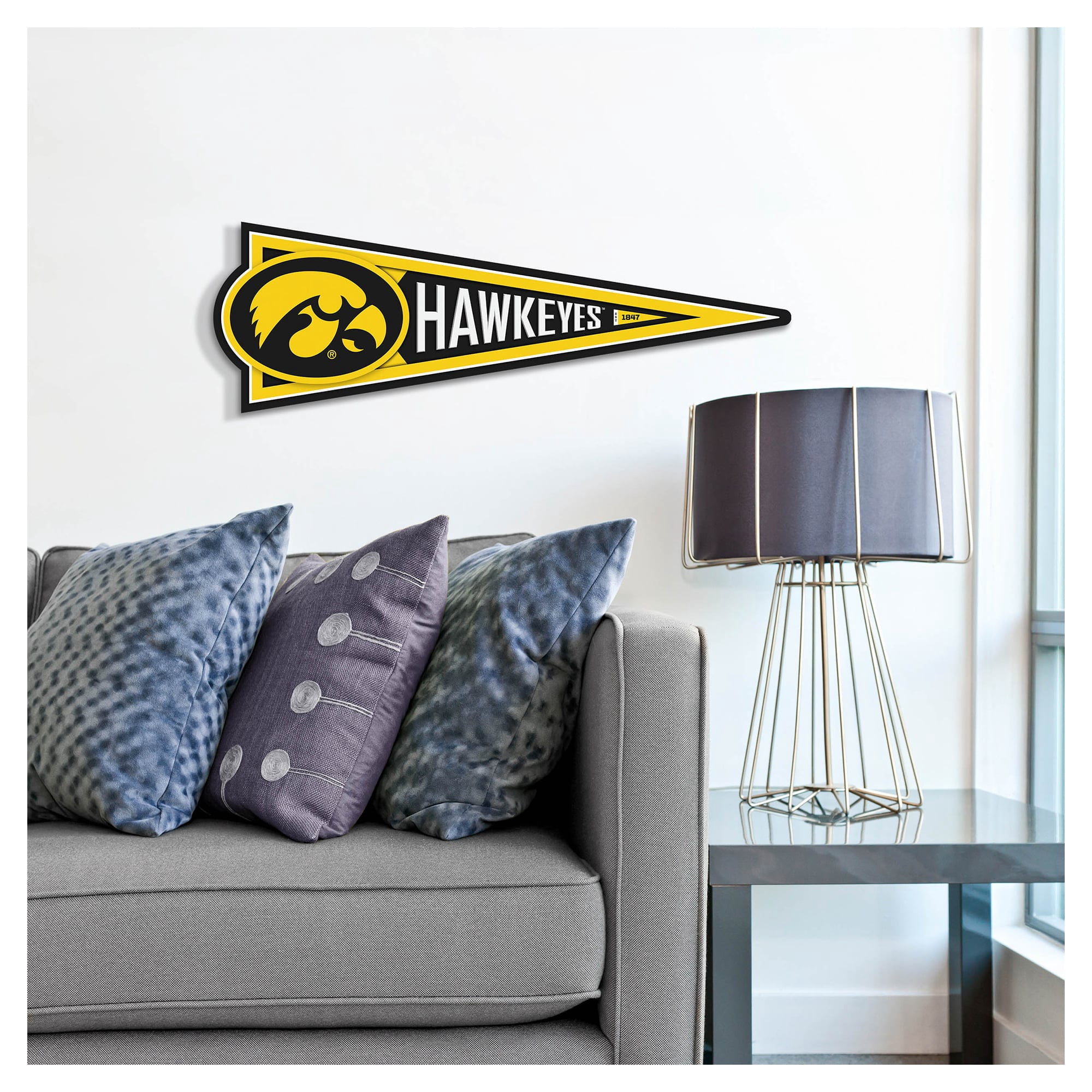 IDNA Iowa Hawkeyes 23" 3D Pennant Wall Art
