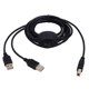 thumbnail image 2 of 2 in 1 Printer Cable USB A to B Male to Male Printer Cable A, 2 of 5