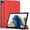 Red, variant on KOMI Slim case for Galaxy Tab A9+ A9 Plus（2023 Model: SM-X210/X215/X216） Smart flip Leather case 3-fold Stand Function Hard PC Back Cover Red
