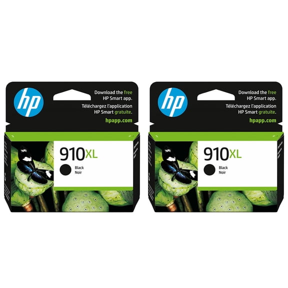 HP 910XL Original High Yield Ink Cartridge for OfficeJet Pro 8025 & 8035 Printers, Black, 2-Pack