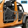 EAG Rock Crawler Spyder Web Tubular Door with Mirror - fits 18-19 Jeep Wrangler 4 Door
