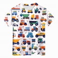 thumbnail image 5 of TOWED22 Toddler Boys Dinosaur Shark T-Shirts Short Sleeve Car Excavator Graphic Tees(Green,10-11 Y), 5 of 5