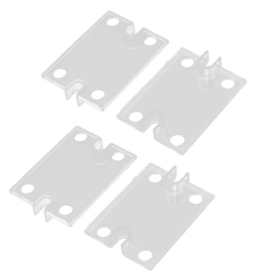 4 Pcs 59 x 45 x 10.8mm Clear Plastic Cover for SSR Solid Relay