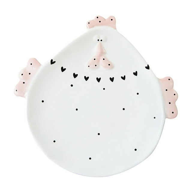 Vajilla de Pascua de cerámica versátil, vajilla vintage para regalo, decoración de Pascua para bar, reuniones familiares, comedor, cenas y fiestas plato de pollito