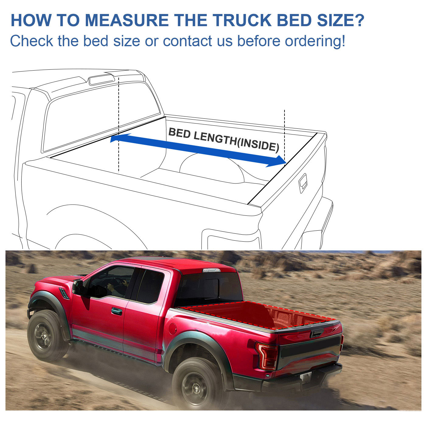 Oedro Upgraded Soft Tri Fold Truck Bed Tonneau Cover On Top Compatible For 2016 2017 2018 2019 Toyota Tacoma With 5ft Bed Fleetside Exterior Accessories Truck Bed Tailgate Accessories