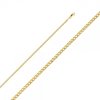 14K Gold 2.3 mm Hollow Cuban Chain : 24"