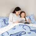 thumbnail image 5 of Castle Fairy Teens Children Bow Knot Personalized Initial U 3 Pieces Queen Comforter Set,Dreamy Princess Ultra Soft Bedding Sets,Love Heart Print Bedding Comforter Set,Breathable Home Decor, 5 of 8