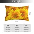 thumbnail image 4 of Kll 3d Sunflowers Pillow Covers Envelope Closure,Super Soft And Cozy Fuzzy Fleece Pillow Case Cover 20"X30", 4 of 9