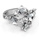 thumbnail image 3 of Anillos para mujer, regalos para mujer, moda vintage, flor grabada, diamantes, joyería, anillo para mujer, 3 of 5