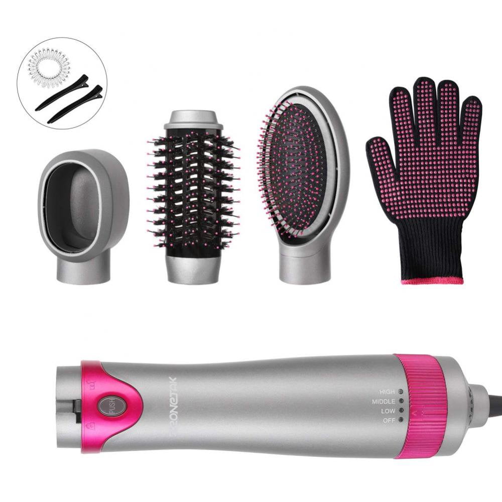 Hair Dryer Brush Set in Blowout Brush Negative Ion Detachable