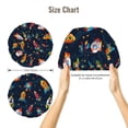 thumbnail image 5 of Kdxio Spaceships and Stars Pattern Satin Bonnet Silk Bonnet Hair Bonnet for Sleeping Hair Bonnets for Women Curly Natural Hair, 5 of 6