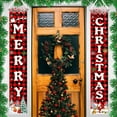 thumbnail image 4 of geerera Merry Christmas Banner, Xmas Porch Door Sign Welcome Banner, Xmas Decor for Home Outside Inside Yard Garage Front Door Wall, 4 of 6