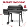 thumbnail image 3 of Feasto 30-inch Heavy-Duty Charcoal Grill with Offset Smoker - Digital Temperature Control & 2 Meat Probes, 815 Sq. In. Cooking Space for Backyard Bbq, 3 of 10