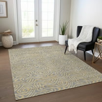 Addison Rugs Chantille Indoor/Outdoor Transitional Swirls Gray Washable Rectangle Rug, 3' x 5'