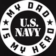thumbnail image 3 of CafePress - U.S. Navy My Dad Is My Hero Women's Dark T Shirt - Women's Traditional Fit Dark T-Shirt, 3 of 4