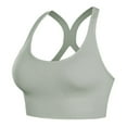 thumbnail image 1 of Virmaxy Womens Wireless Bra Solid Color Soft and Comfortable Gathered Large Bra Solid Color Soft and Comfortable Without Steel Rings Gathering To A Large Bra Gray-3 M, 1 of 2