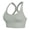 Gray, variant on Sports Bra for Women Padded Medium Support Cross Strappy Bras Seamless High Impact Yoga Exercise Athletic Bras