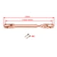 thumbnail image 4 of Eje de transmisión de oro rosa 1/10, repuesto para camión, coche, modelo de vehículo El 112-163MM, 4 of 9