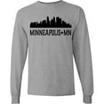 thumbnail image 3 of Inktastic Minneapolis Minnesota City Skyline Long Sleeve T-Shirt, 3 of 5