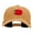 Gold, variant on School Worm Apple Embroidered Unstructured Cotton Cap - Royal OSFM