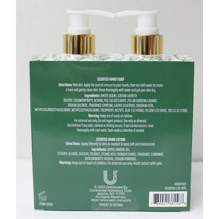 U Style, Winter Spruce Scented, Hand Soap and Lotion Set - Walmart.com