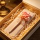 thumbnail image 5 of Faux Rose Pen with Pinks Fabric Flower and Bow Ballpoint Writing Gift for Women Girls Valentine teacher's day Thanksgiving Day and year round holiday, 5 of 7