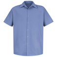 thumbnail image 1 of Red Kap Men's Specialized Pocketless Work Shirt, Light Blue, Short Sleeve X-Large, 1 of 1