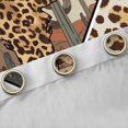thumbnail image 5 of Homewish Cheetah Leopard Print Black Out Curtains for Teen, Vintage Western Fashion Curtains Pack of 2 (42x63 Each), Cow Skeleton Bedroom Curtains, Blackout Curtains Room Decor, 5 of 7