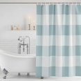 thumbnail image 4 of Aqua Plaid Waterproof Fabric Shower Curtain,Spring Summer Farmhouse Buffalo Checkered Waterproof Fabric Shower Curtain for Bathroom Curtains Bathtubs Hotel Shower Curtains with 12 Hooks Small 36x78in, 4 of 8
