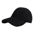 thumbnail image 2 of Only Moment Black Knit Cap Baseball Style Unisex Vintage Washed Cotton Baseball Cap Cotton Adjustable Washer Friendly Sport Hats for Golf Running One Size, 2 of 7