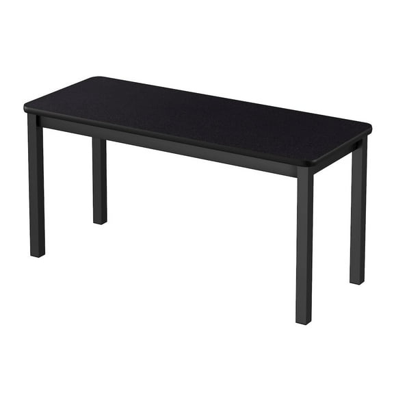 Correll 24"W x 72"D Deluxe High Pressure Lab Table in Black Granite