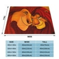 thumbnail image 4 of The Lion King Fleece Blanket Super Soft Cozy Throw Blanket Fuzzy Comfy Flannel Blanket Warm Plush Blankets And Throws For Couch, Sofa, Bed 80"X60", 4 of 7