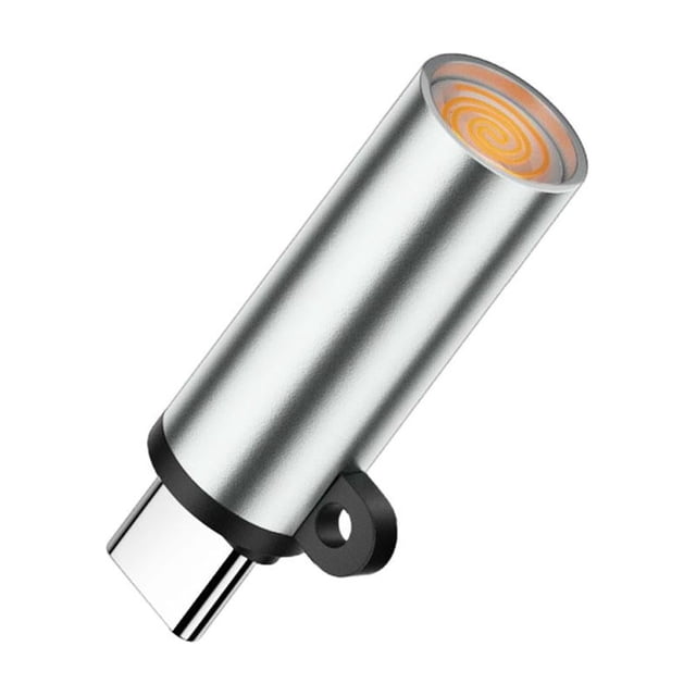 Lttoisl Portable USB Rechargeable Tungsten Filament Lighter, Type-C Windproof & Flameless Mini Electric Igniter for Mobile Phone - Compact & Plane-Friendly, Aluminum Alloy, 4g