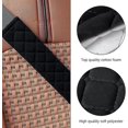 thumbnail image 3 of Paquete de 2 (negro) almohadillas universales para cinturón de seguridad de automóvil, cinturón de seguridad de varios colores Hombreras, superficie de terciopelo, 3 of 4