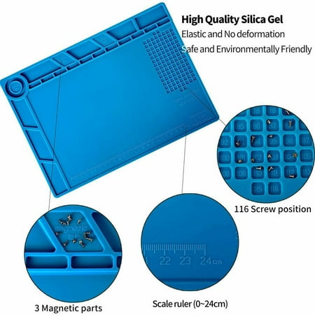 

Heating Table Silicone Soldering Pad Magnetic Soldering Table Cover WorktablePad