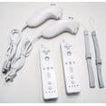 thumbnail image 1 of 2-Pack REMOTE & NUNCHUK Controller Bundle Set WHITE for Nintendo Wii Wii U gaming, 1 of 4
