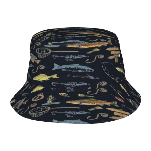 Fish Fisherman's Hat Lightweight and Breathable Sun Hat Suitable for Both Men and Women