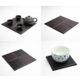 thumbnail image 2 of Posavasos de cuero Laklulu para bebidas, protección contra derrames para escritorios de mesa, posavasos de cuero duraderos y antideslizantes, 2 of 5
