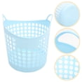 thumbnail image 1 of OULII Canasta De Plástico Azul Con Asas Para Ropa Sucia Para Y Almacenamiento Fácil, 1 of 6