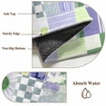 thumbnail image 6 of Area Rugs 2.7'x5', Spring Floral Checkered Carpet for Living Room Bedroom Dining Room, Sage Green Purple Buffalo Plaid Throw Kitchen Rugs Non Slip Washable Rectangle Indoor Outdoor Rugs, 6 of 8