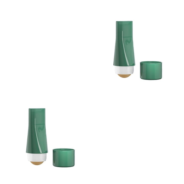 Seitruly Eliminación de rodillos absorbentes de aceite facial Cuidado de la piel Masaje con rodillos faciales Limpieza de absorción Removedor Verde 2piezas