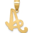 thumbnail image 3 of 14K Yellow Gold Script Letter A Initial Pendant(Length 22.25) - Jbsp, 3 of 5