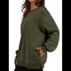 thumbnail image 3 of Sudadera de Gran Tamaño para Mujer, Cuello Redondo, Larga, Jersey de , Ropa de Moda de Otoño con Bolsillo Verde XXL, 3 of 6
