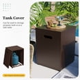 thumbnail image 4 of UPHA 56-inch Outdoor Propane Rectangle Fire Pit Table 50000 BTU Iron Gas FirePit for Outside Patio with Tank Cover, Removable Lid, Lava Rocks, Rain Cover, Brown, 4 of 10