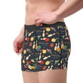 thumbnail image 2 of Uemuo Christmas Holiday Bowling Pattern Men's Boxer Briefs,Trunk Anti-Chafing,Comfortable, Durable, and Stylish Underwear-Small, 2 of 9
