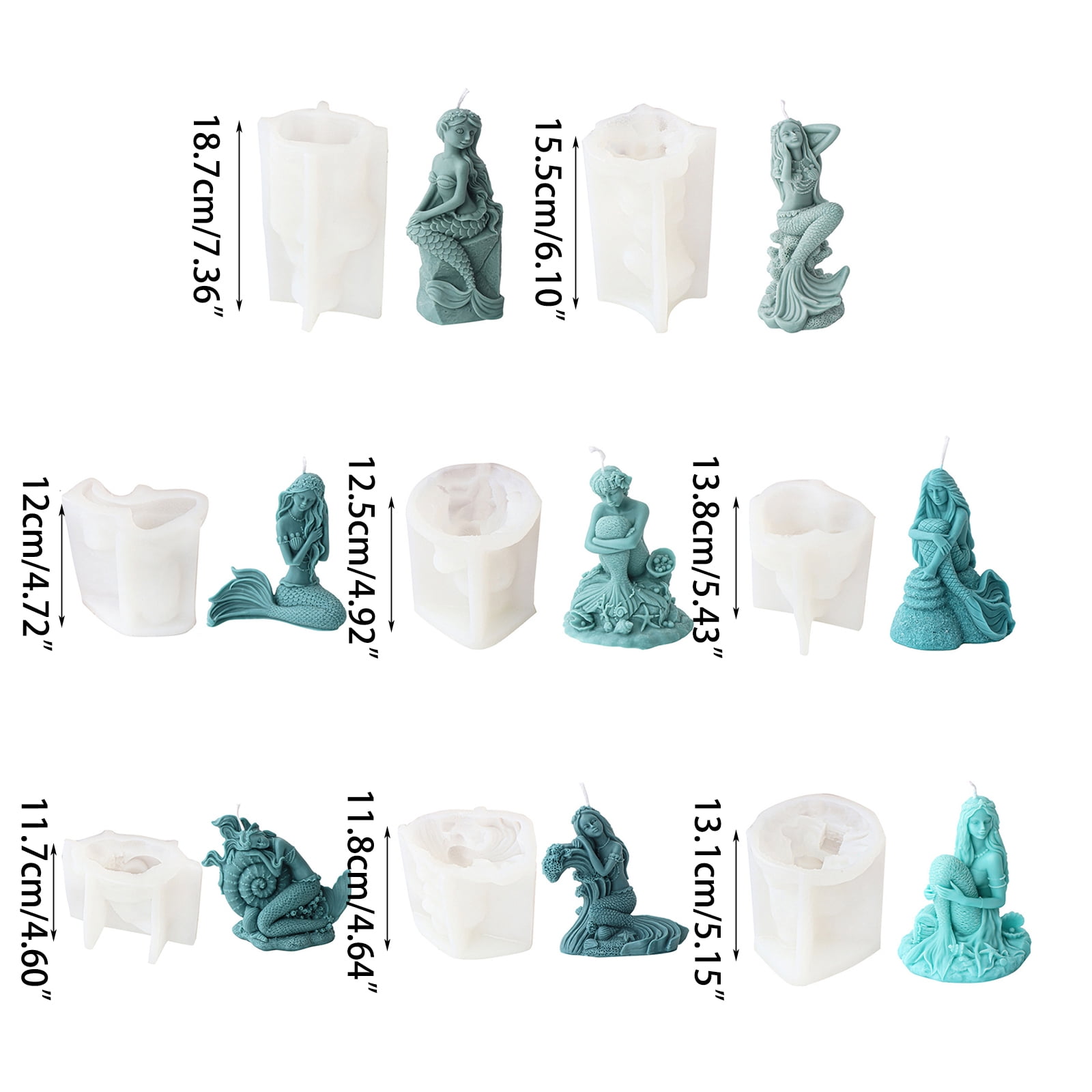 Silicone Mold Large Oceanid Resin Mould Shell Conch Soap Resin Plaster Making tool