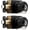 Black, variant on Keyed Entry Door Knobs Interior/Exterior 2 Pack, Classic Keyed Bedroom/Bathroom Door Knobs Entrance Lockset, Square Base Doorknobs with Brushed Nickel Finish