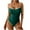 AB-Green Swimsuits, variant on Swimsuit for Women One Piece Backless Bathing Suit Solid Cami Swimwear High Cut Monokini for Beach Party Vacation