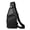 Black, variant on Genuine Leather Bags for Men & Women, Lightweight Waterproof Sling Bag, USB Charging Port Crossbody Chest Bag